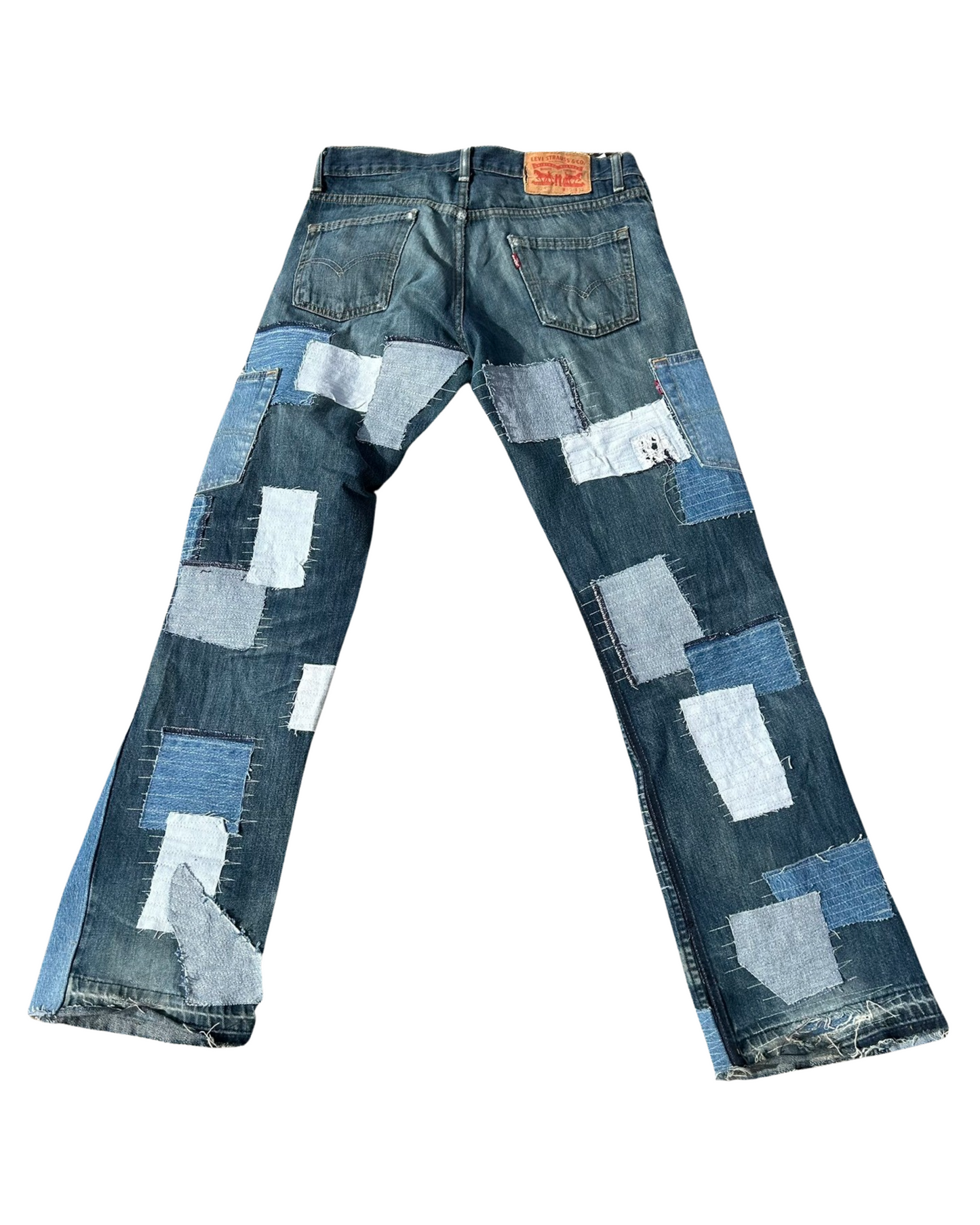 PATCHWORK FLARE DENIM