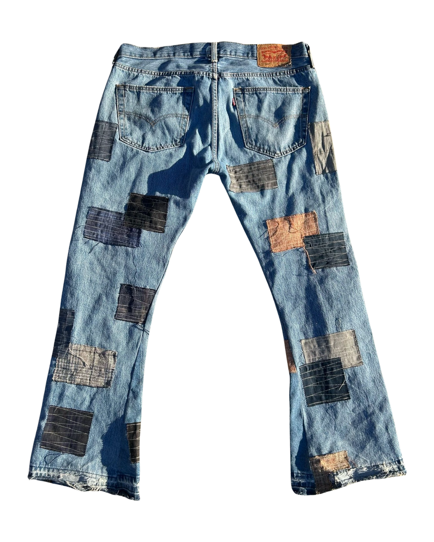 4 PANEL PATCHWORK DENIM