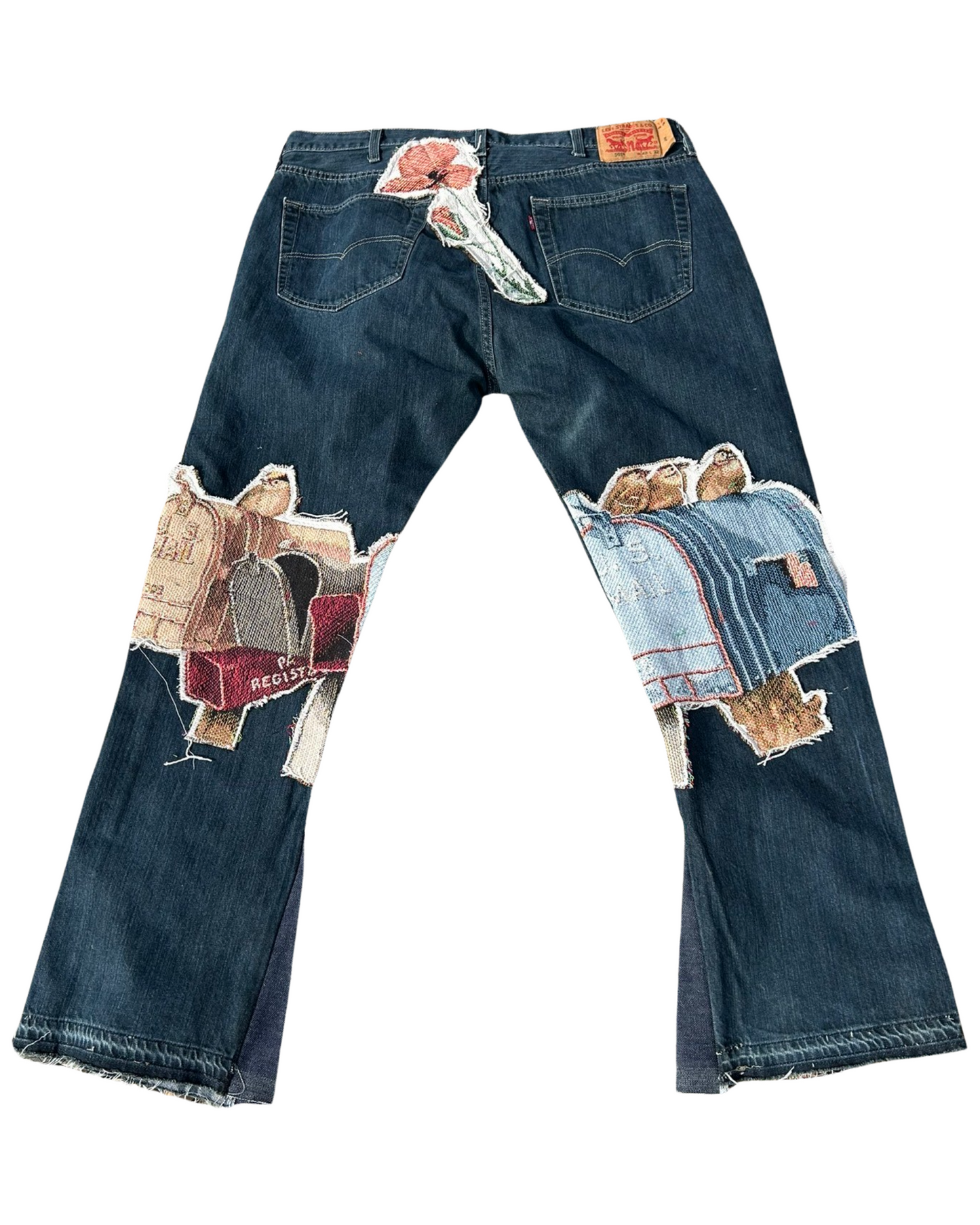 “4DABIRDS” PATCHWORK DENIM