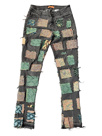 WOVEN PATCHWORK DENIM