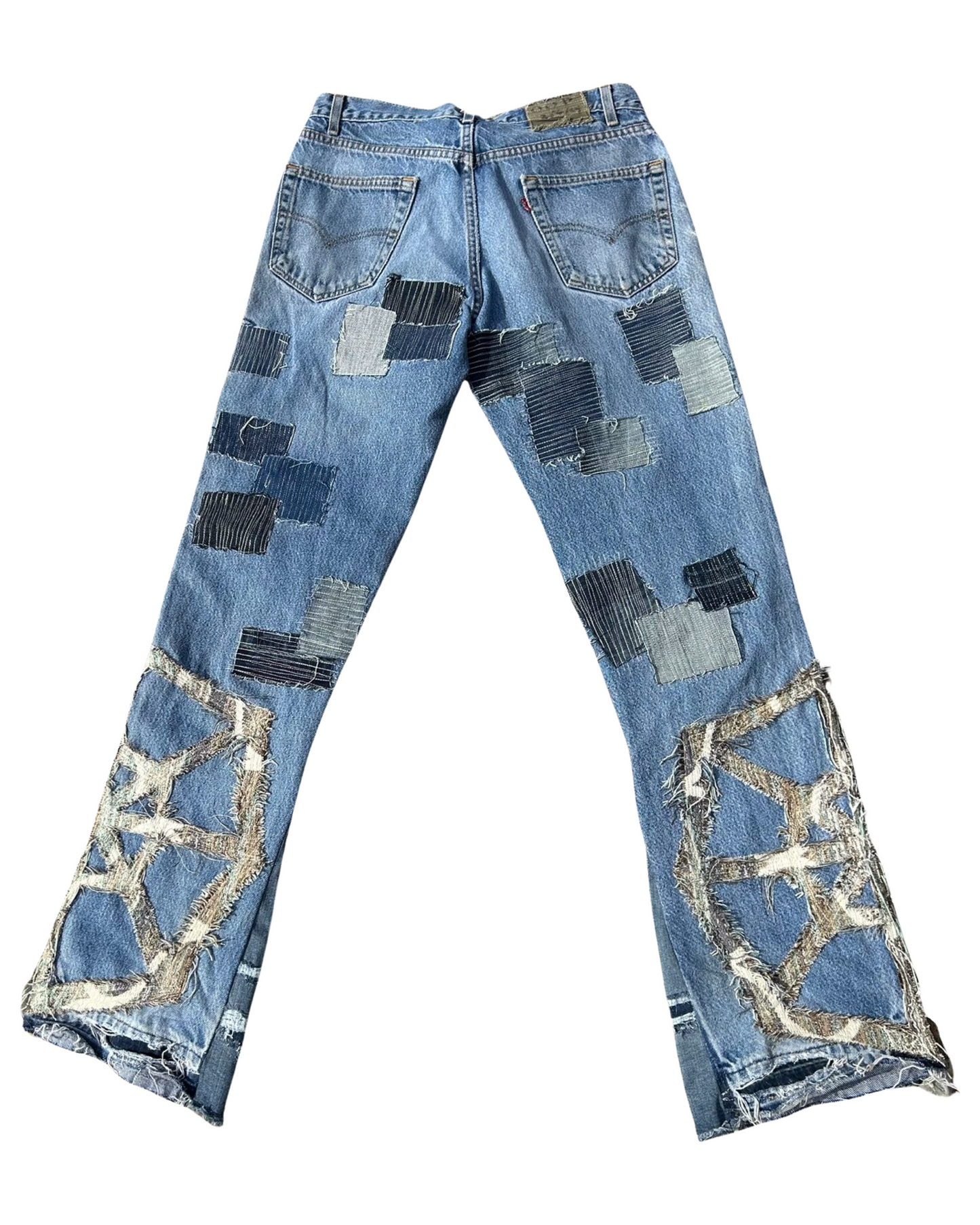 “Webbed” PATCHWORK DENIM