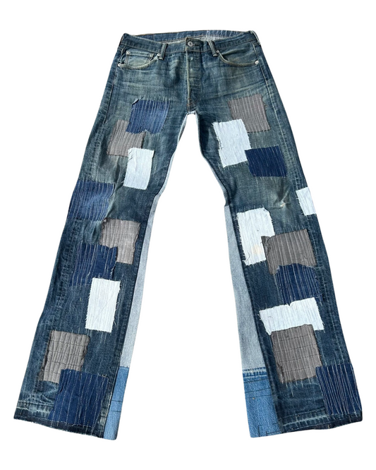 BOOTCUT PATCHWORK DENIM