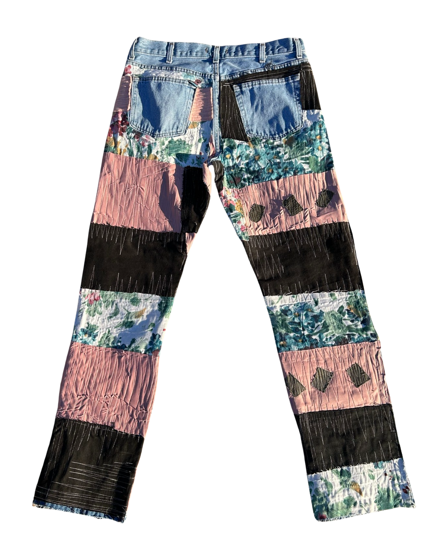 4 PANEL PATCHWORK DENIM