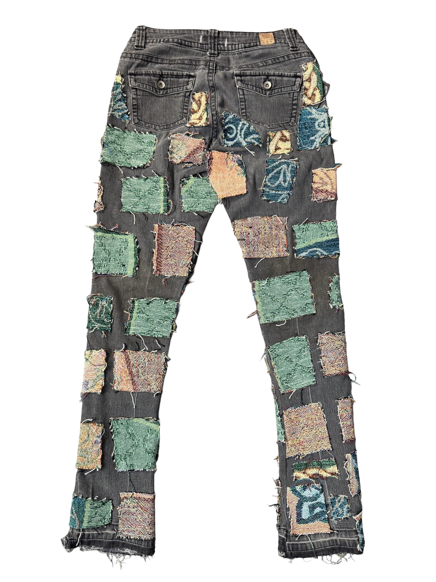WOVEN PATCHWORK DENIM