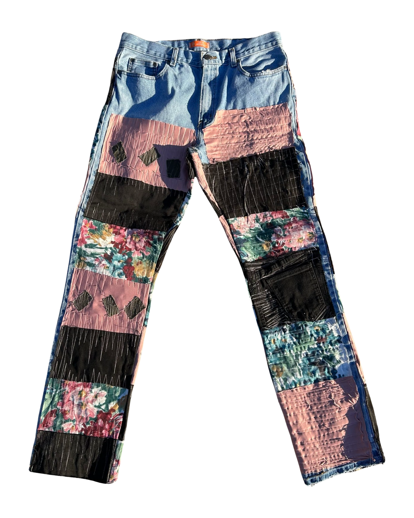 4 PANEL PATCHWORK DENIM