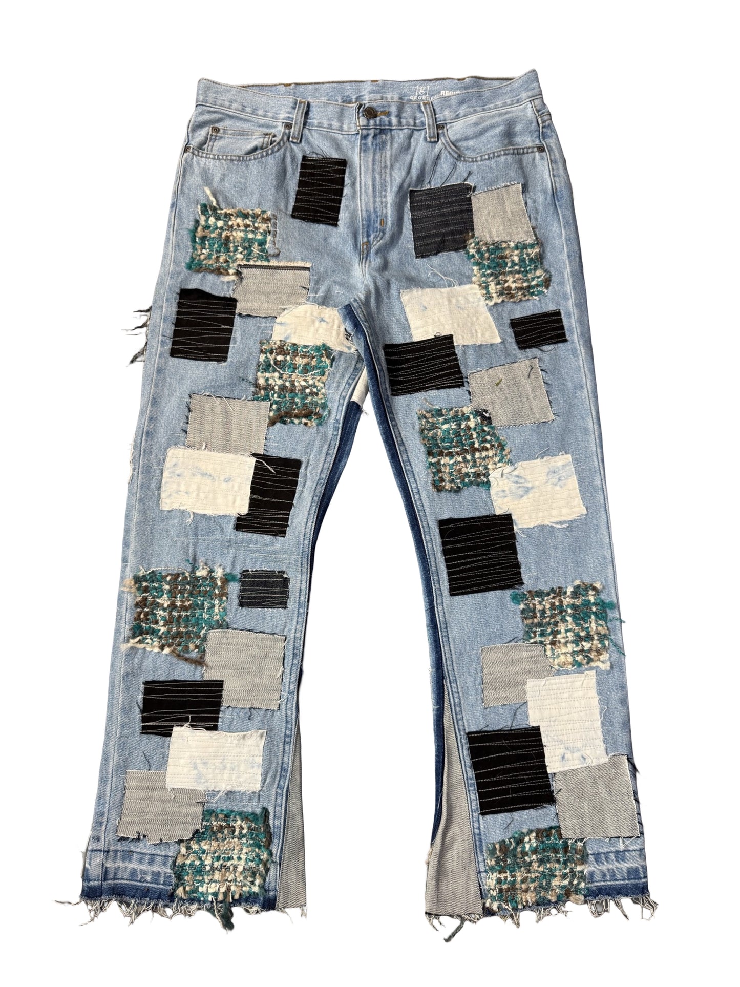 FULL PATCHWORK DENIM