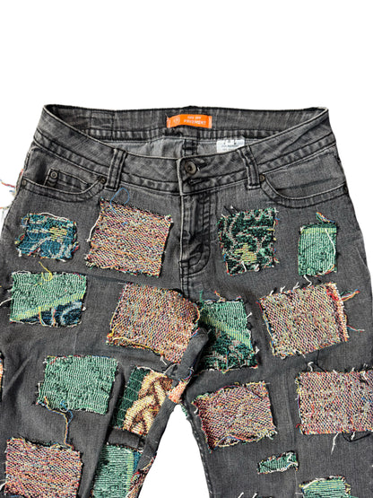 WOVEN PATCHWORK DENIM