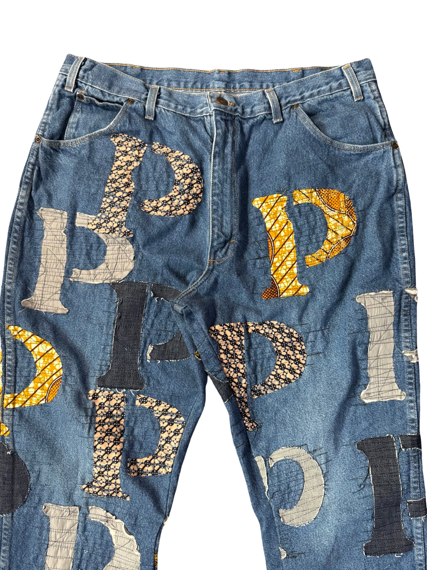 FULL “P”ATCHWORK DENIM