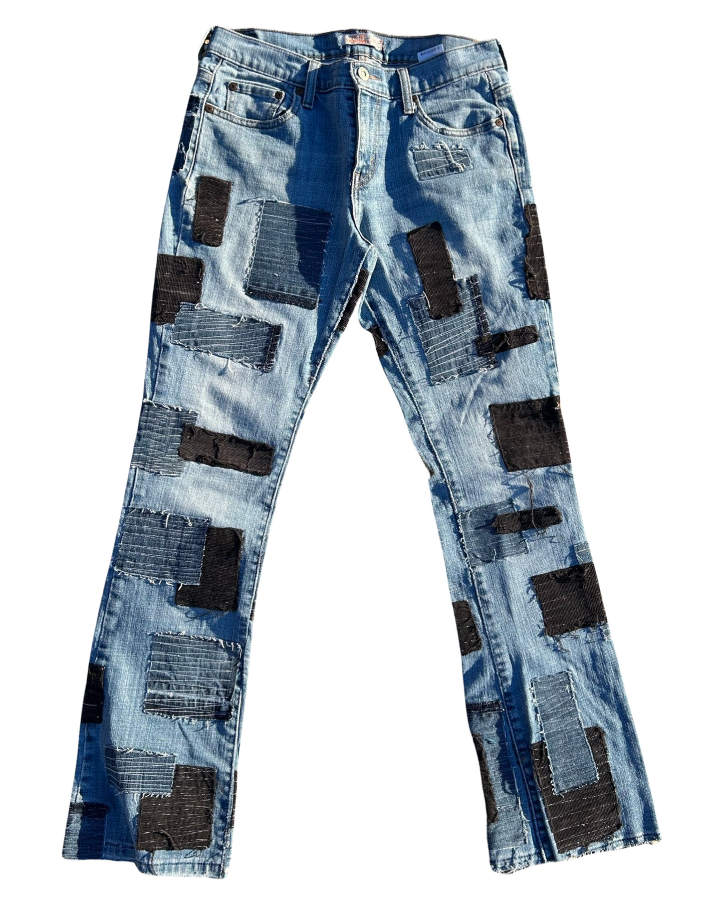 4 PANEL PATCHWORK DENIM